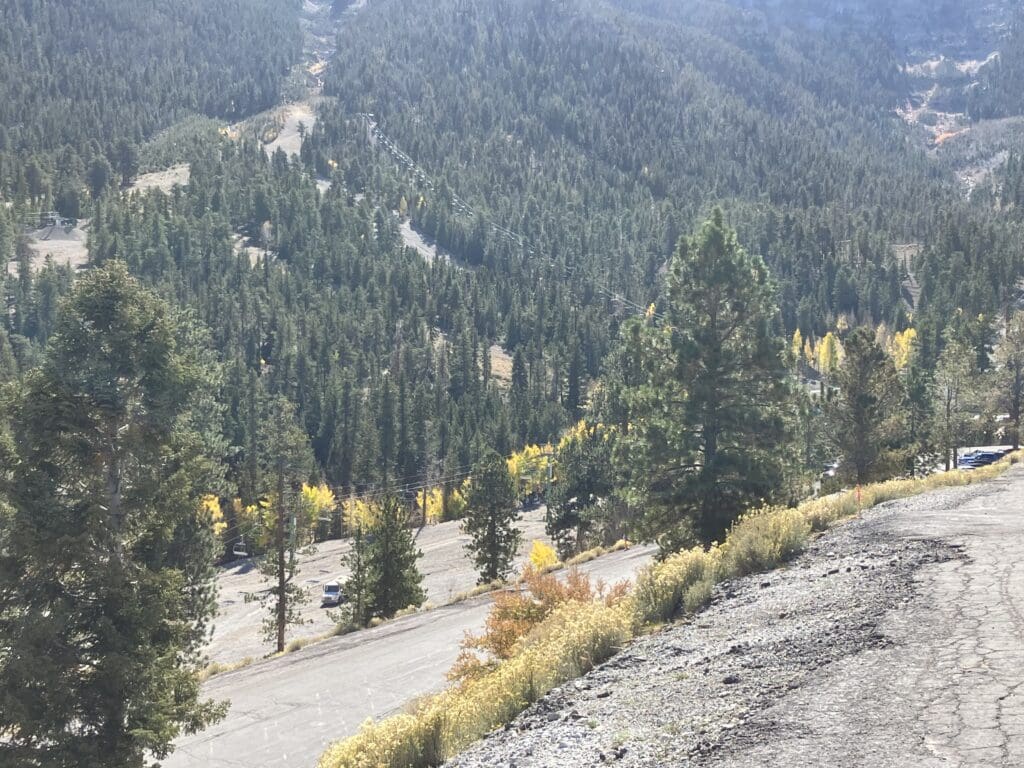 Lee Canyon Ski Resort in Fall